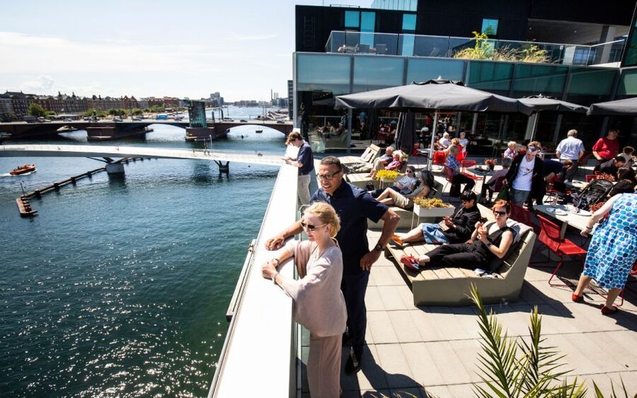 Copenhagen: Danish Architecture Center Entrance Ticket - The rooftop café and Copenhagen harbor views