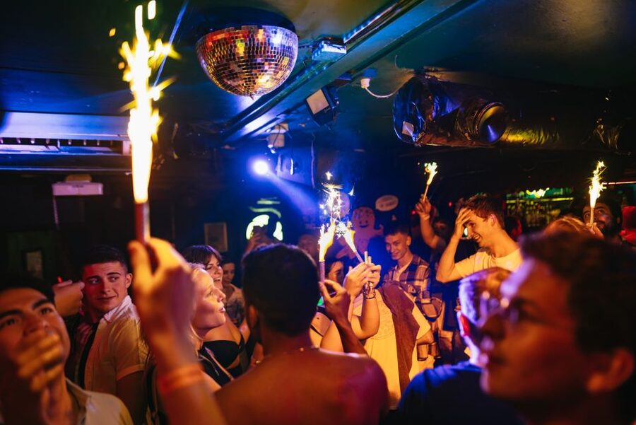 Copenhagen: Guided Party Pub Crawl with 4 Shots and 1 Drink - The final stop near Tivoli