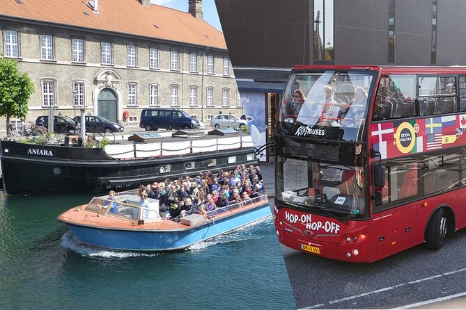 Copenhagen Hop-on Hop-Off Bus with Boat Option - Starting at Copenhagen Central Station