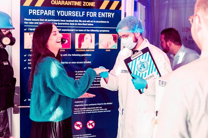 Outbreak Escape Room - English play and group communication